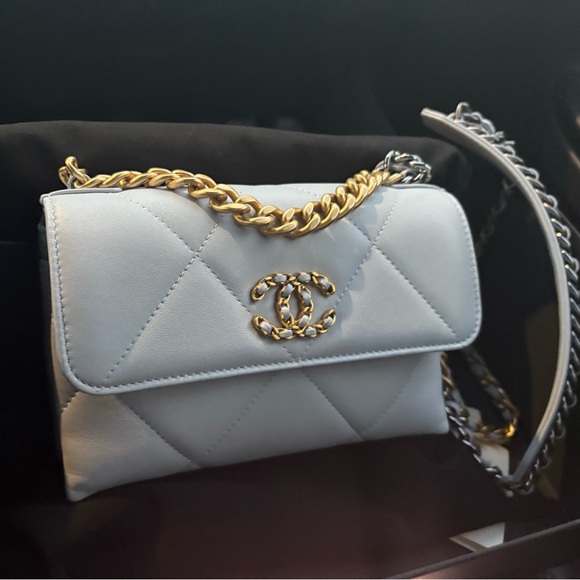 Authentic Chanel 19 clutch - Picture 1 of 6